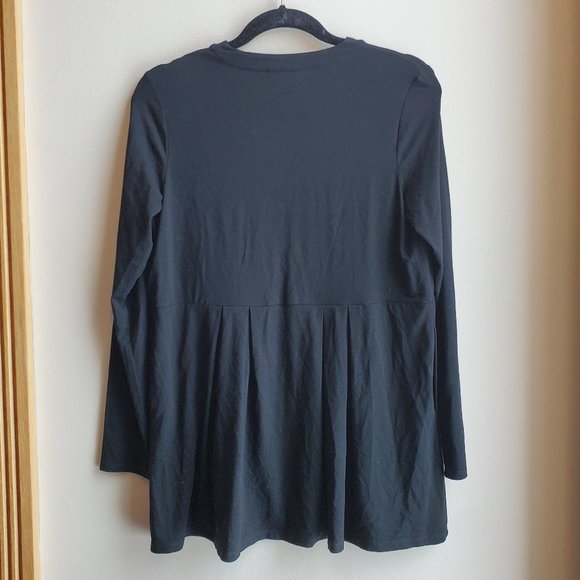 J. Jill Black V-Neck Tunic With Pockets Size XS - Picture 10 of 10